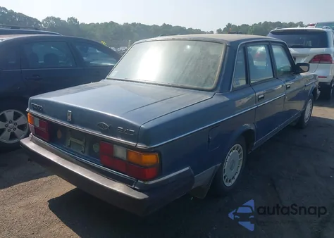 1991 Volvo 240 из США, поврежденный, VIN YV1AA8843M1456950